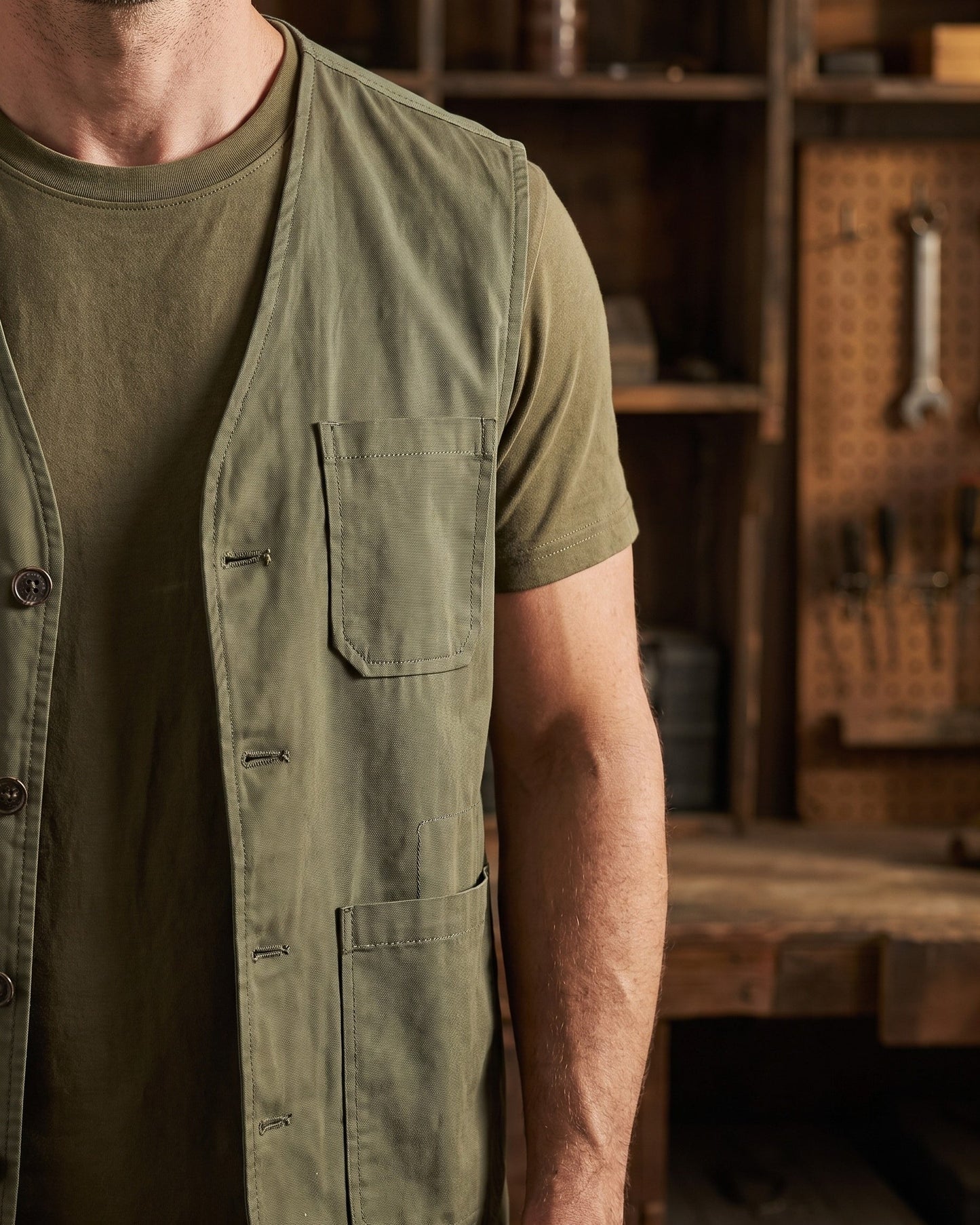 Severino Cotton Utility Vest
