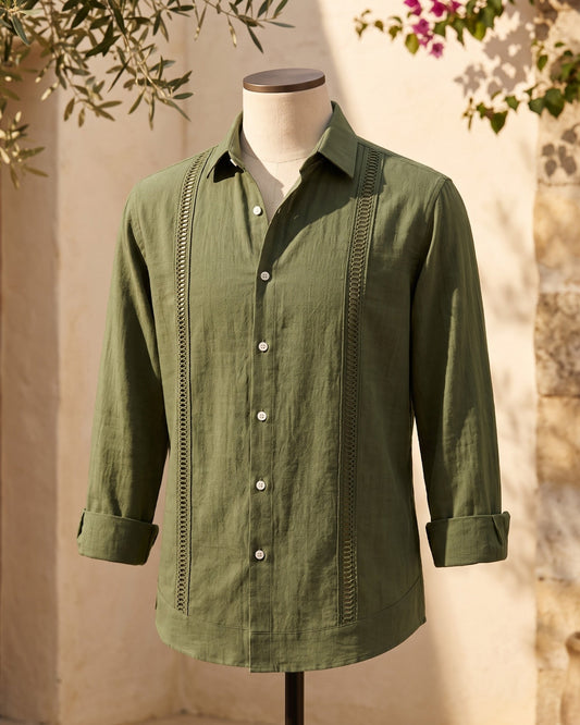 Enzo Linen Guayabera Shirt
